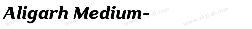 Aligarh Medium字体转换